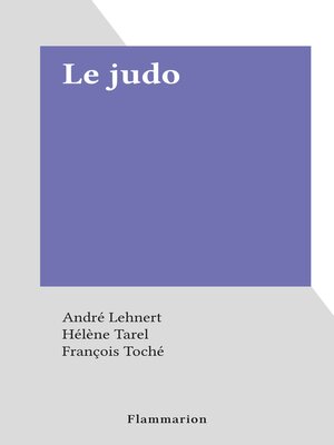 cover image of Le judo